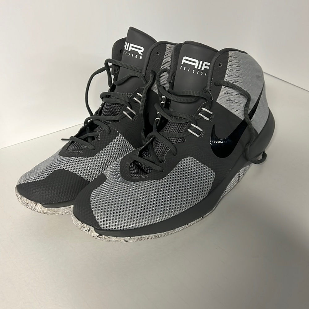 Nike Air Precision Grey Basketball Shoe's Men's Size 15